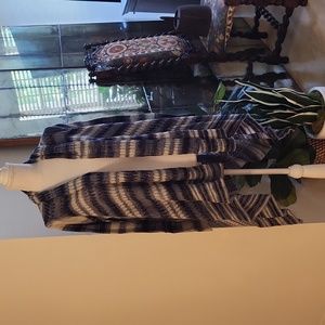 Knox Rose Blue & White Cardigan NWT